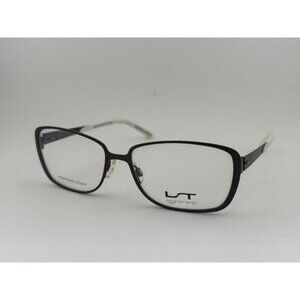 LIGHTEC - 7009L 54-15-135 MW 015 Brown & White Glasses Frames